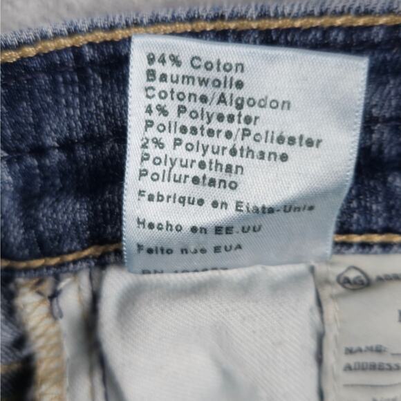 AG Adriano Goldschmied Jeans Womens 27R The Nolan Ankle Distressed 30" Waist - Picture 16 of 16